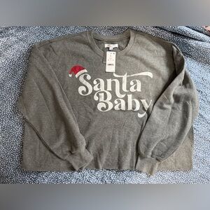Grayson Threads Gray 'Santa Baby' Sweatshirt
